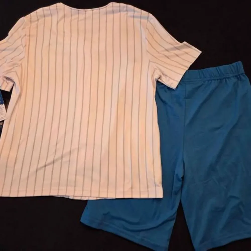 Monster Jam boys Medium 8 jersey style button down shirt and shorts set new